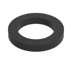 Flat black washer 12mm internal, 18mm outer x 2mm thick