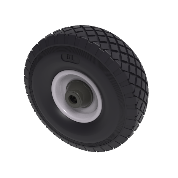 Puncture Proof Polyurethane 300mm Ball Bearing Wheel 150kg Load
