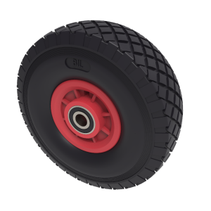Puncture Proof Polyurethane 300mm Ball Bearing Wheel 150kg Load