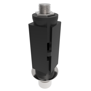 25mm-30mm square nylon expander a M10 bolt fitting