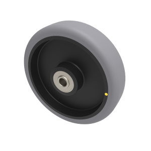 Electrically Conductive Rubber 100mm Ball Bearing Wheel 70kg Load