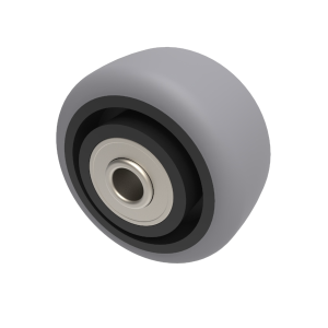 Electrically Conductive Rubber 50mm Ball Bearing Wheel 50kg Load